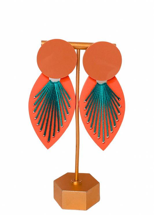Stitched Wing Earrings